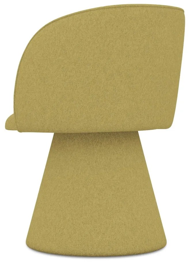 Sárga kárpitozott étkezőfotel Maia – Makamii