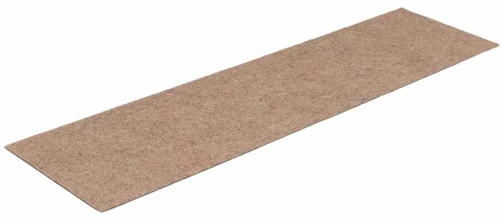 öntapadós lépcsőszőnyegek 30 db 76 x 20 cm világosbarna téglalap alakú
