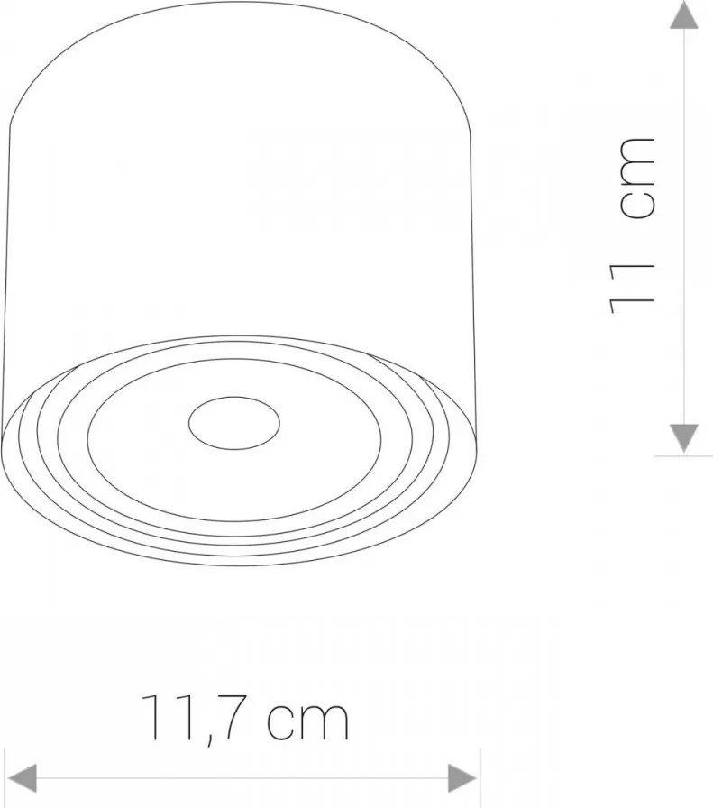 NOWODVORSKI 9486 BIT Hengeres Mennyezeti Lámpa GU10 IP20