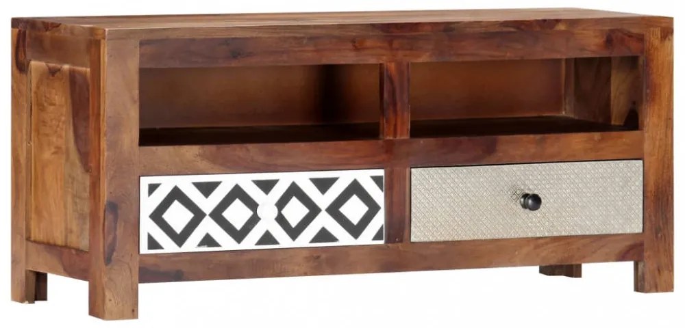 tömör kelet-indiai rózsafa TV-szekrény 90 x 30 x 40 cm
