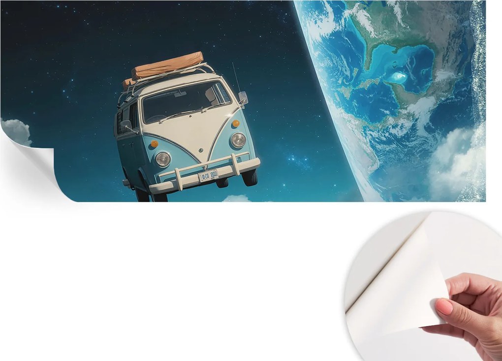 Öntapadós Dekoratív Fotótapéta Hálószobába Utazás Űr 250x104 cm