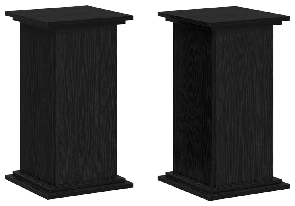 Növényállvány Musta tammi 33 x 33 x 60 cm Faanyag