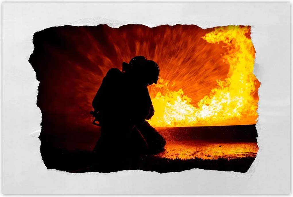 Poszterek 120x80 Tűzoltó művelet