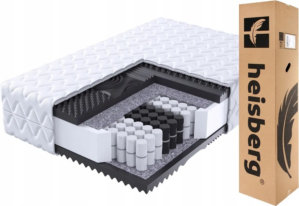 Matrac 160x200 Lux Med zónás Masszírozó matrac 22 cm Heisberg