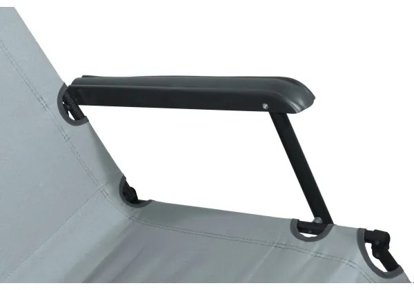 Összecsukható állítható szék szürke/fekete