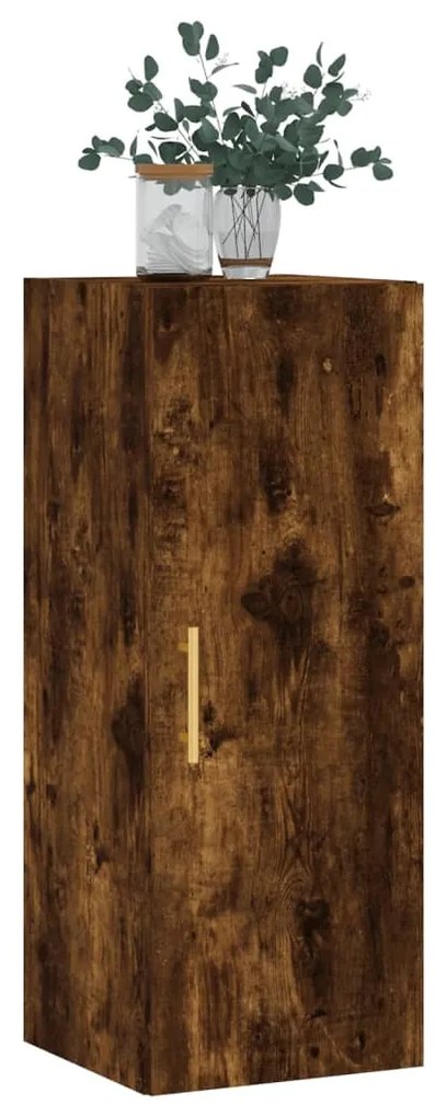 füstös tölgy színű fali szekrény 34,5x34x90 cm