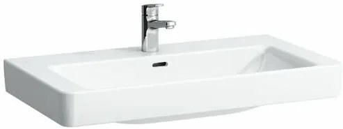 Laufen Pro S mosdó bútorba 85x46 cm fehér színben fényes felülettel középső nyílással 1396.5.000.104.1
