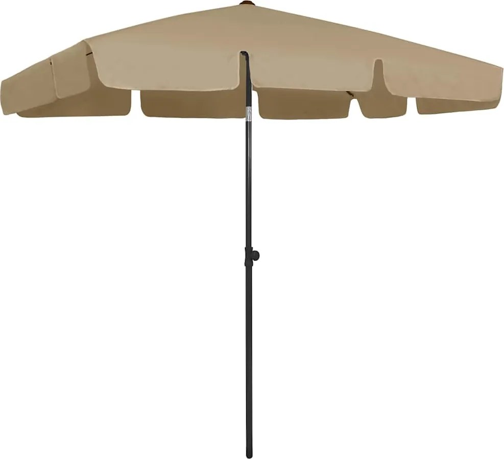 vidaXL tópszínű strandnapernyő 200 x 125 cm