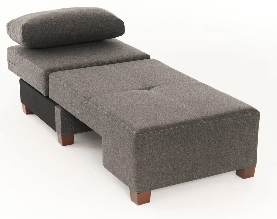 3 személyes kanapéágy Perenna Linen - Antracit