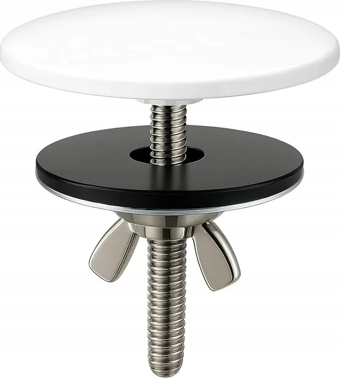 Fehér Csaplyuk kupak Mosogató 5cm Sárgaréz Tartós fehér konyha fürdőszoba