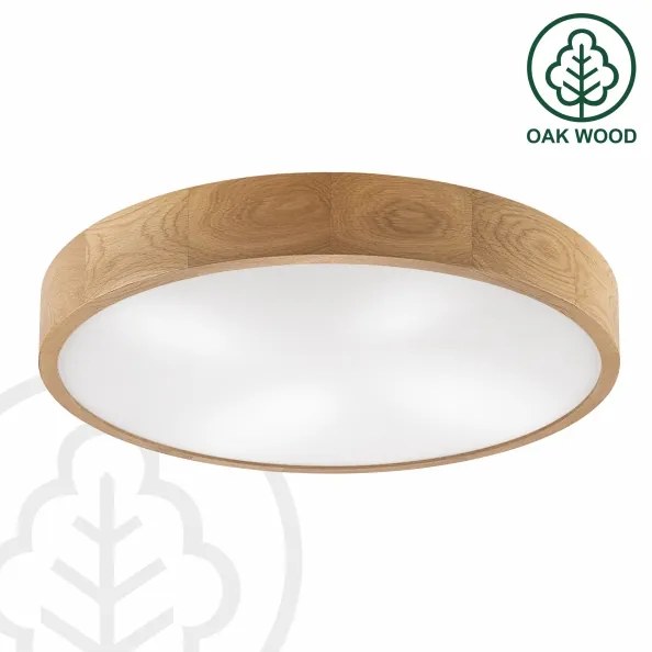 Brilagi - LED mennyezeti lámpa CARVALHO 4xE27/60W/230V tölgy, átmérő 57,5 cm