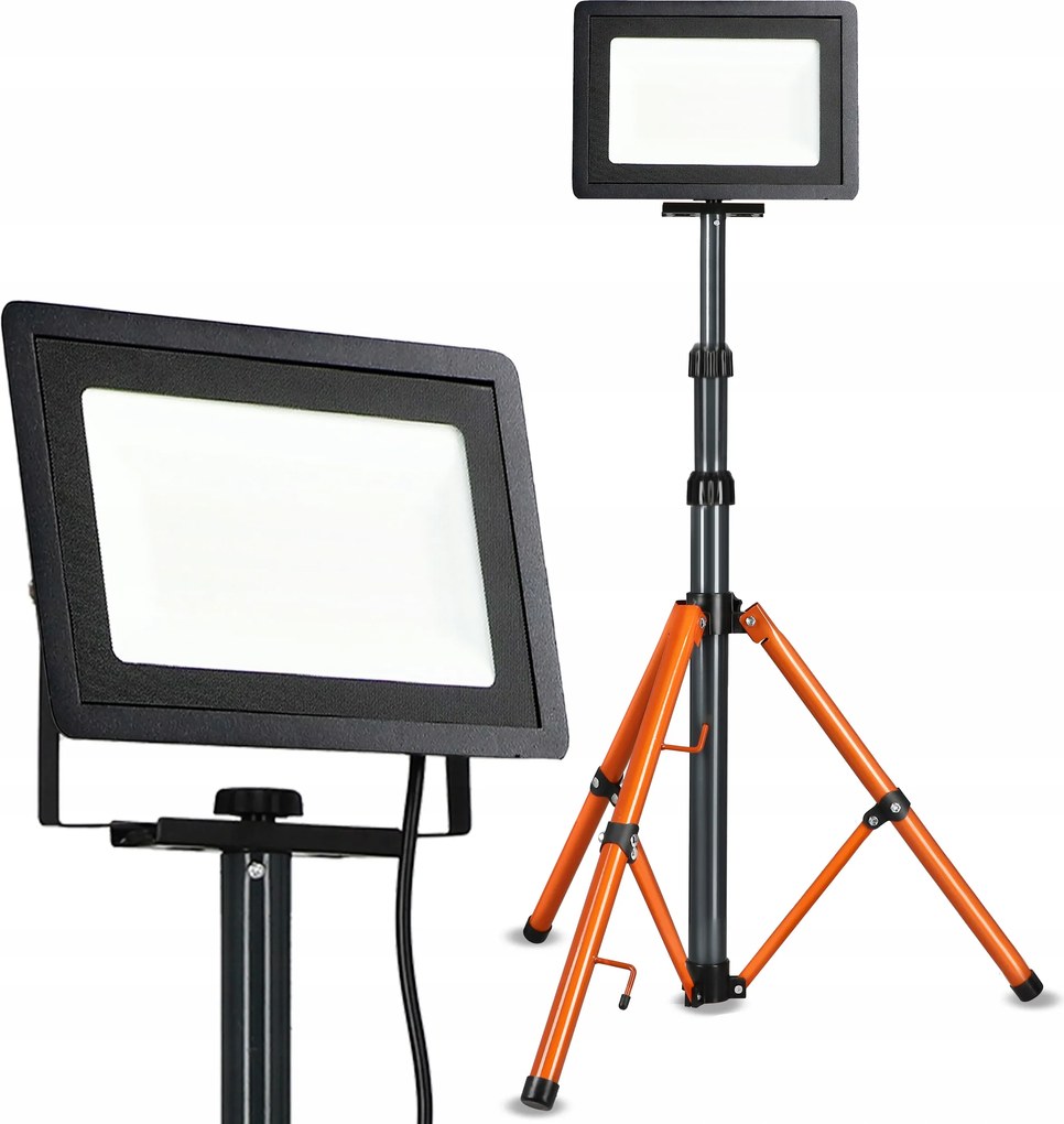 Halogén Led Építhető Állvány Fényvető 50W 4500lm Reflektor Lámpa Állvány