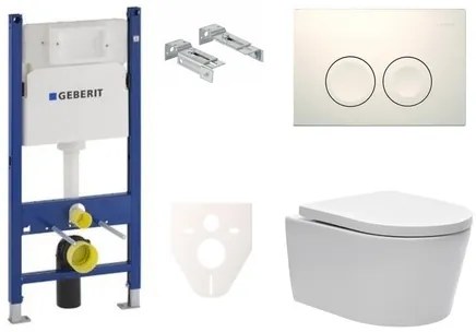 Fali WC szett Geberit előtétfalas szereléshez + SAT Brevis WC SIKOGES7W1S