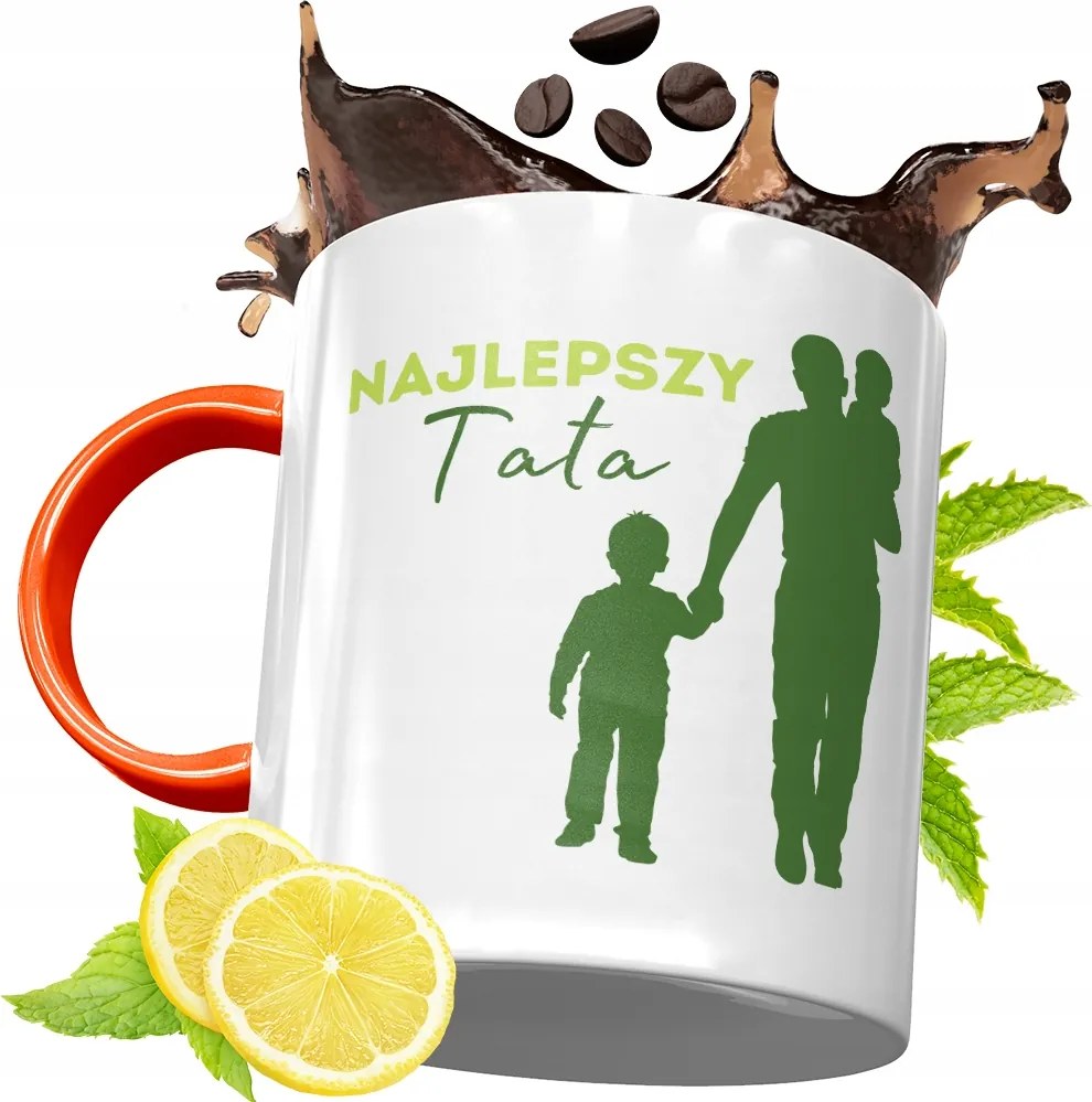 Narancssárga Bögre Apák Napjára Ajándék fényképes nyomtatással