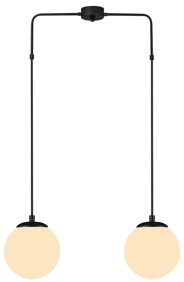 Efe fekete függőlámpa, magasság 100 cm - Squid Lighting