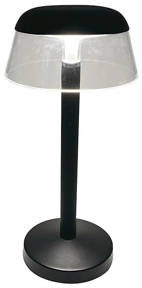 LED Dimmelhető újratölthető érintőképernyős asztali lámpa LED/3W/5V 3000-6000K fekete