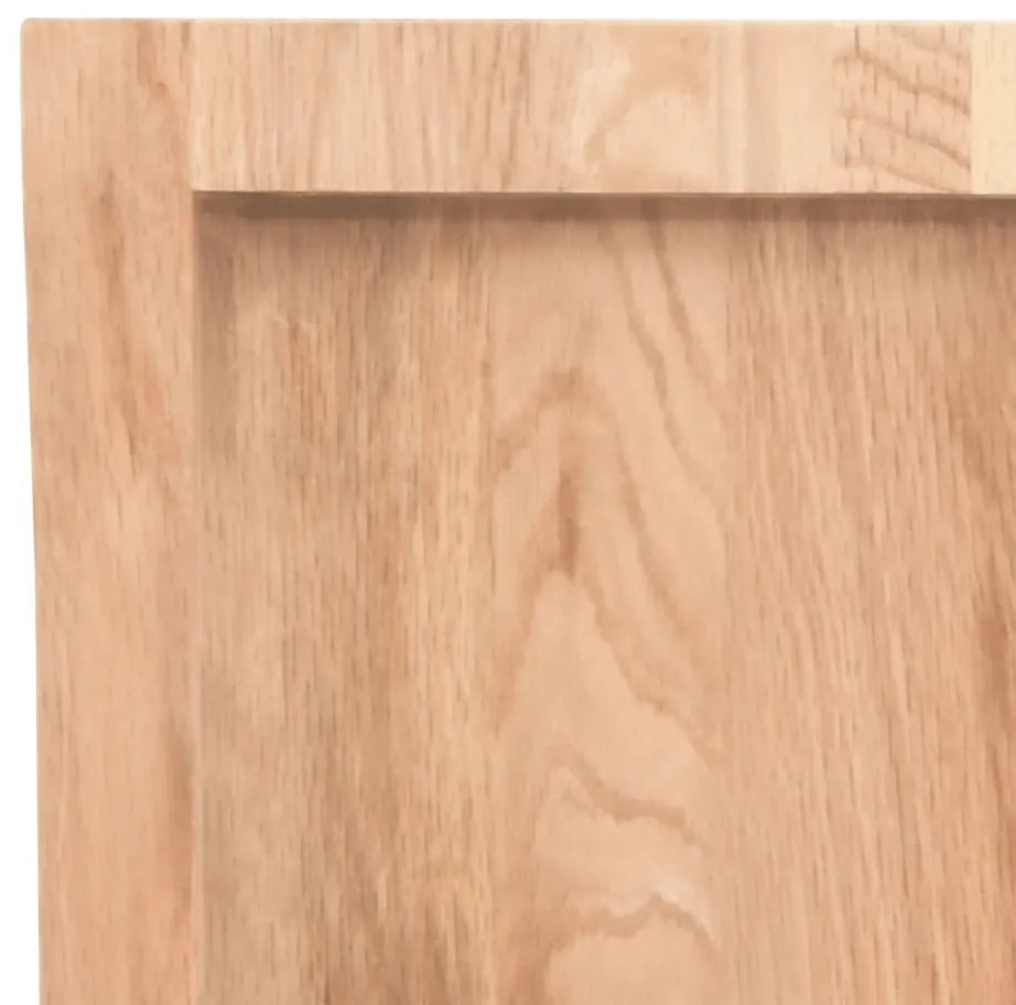 világosbarna kezelt tömör tölgyfa asztallap 100x60x(2-6) cm