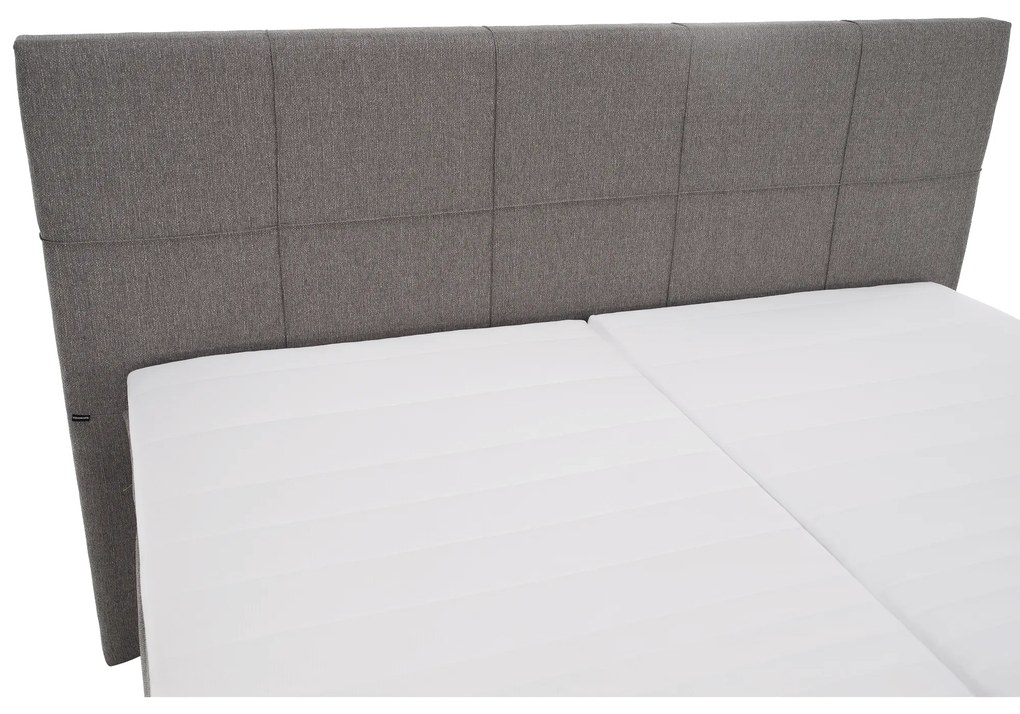 Elektromos állítható ágy, boxspring, szürke, 160x200, MURKO NEW