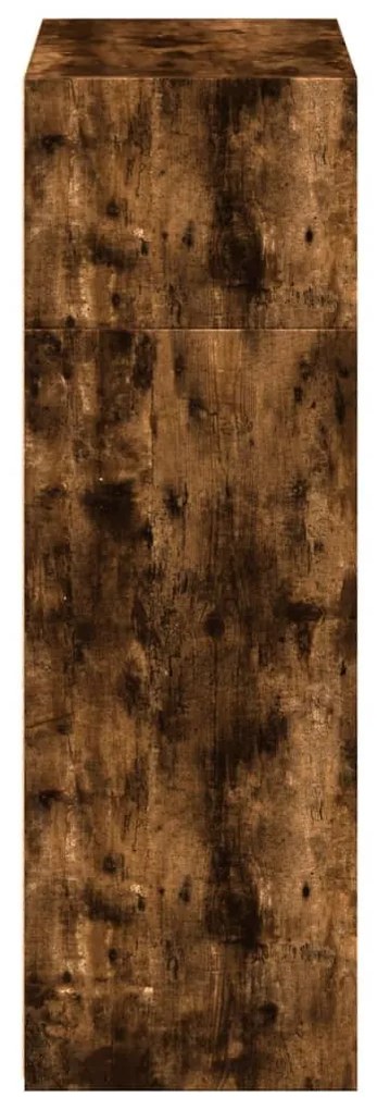 füstös tölgy színű szerelt fa magasszekrény 70 x 41 x 124 cm