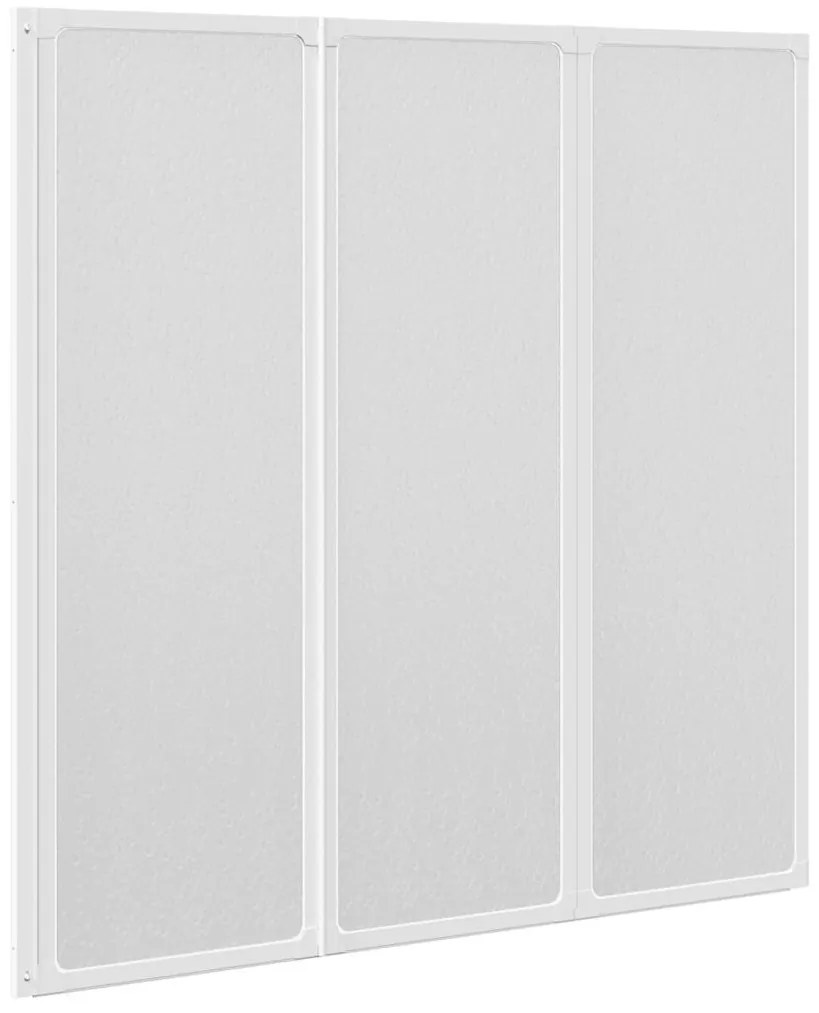 vidaXL Zuhany kádparaván Fal 117 x 120 cm 3 panelek összecsukható