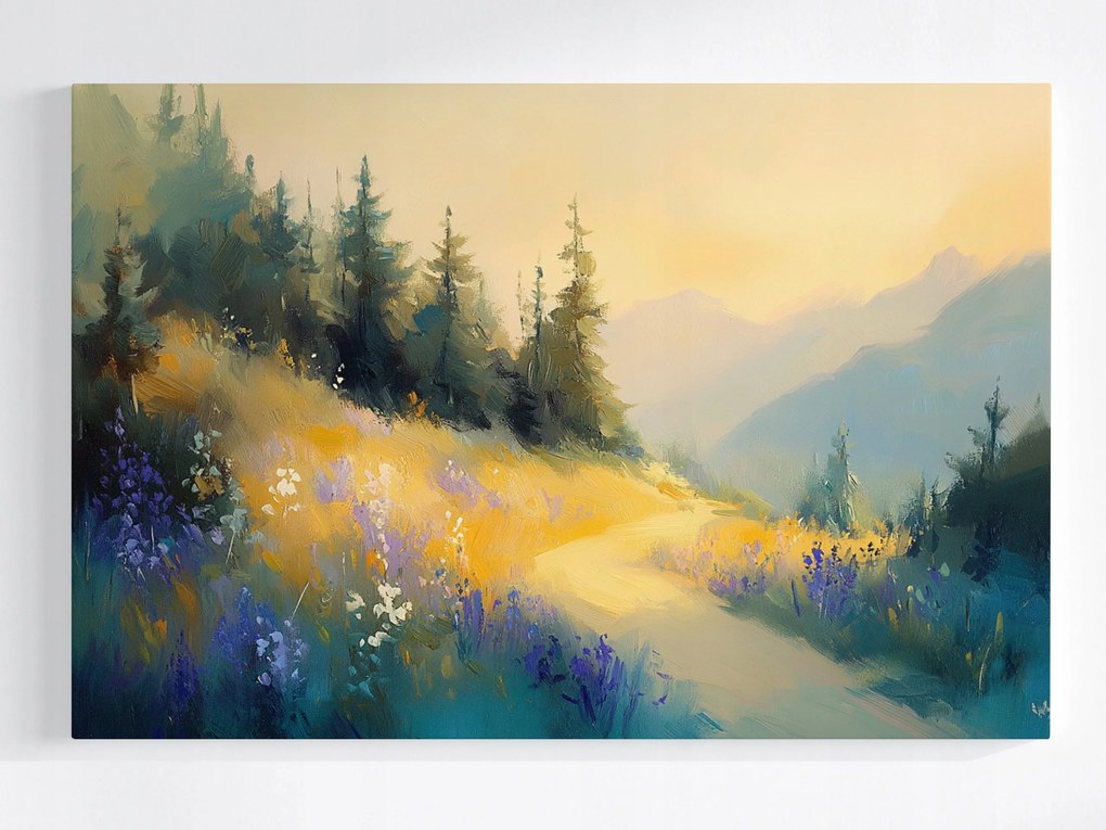 Vászonkép Canvas Tájkép Hegyek Út Ösvény 120x80