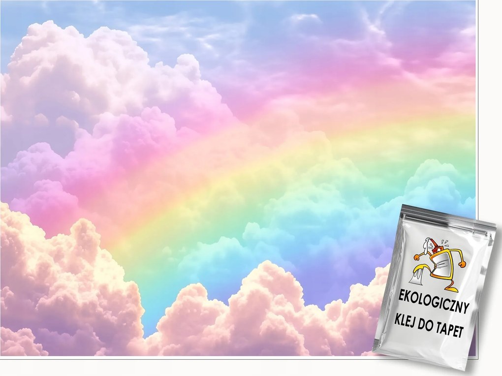 Fotótapéta Gyerekeknek Szivárvány Felhők Gyerekszoba Tapéta Flizelina 200x140