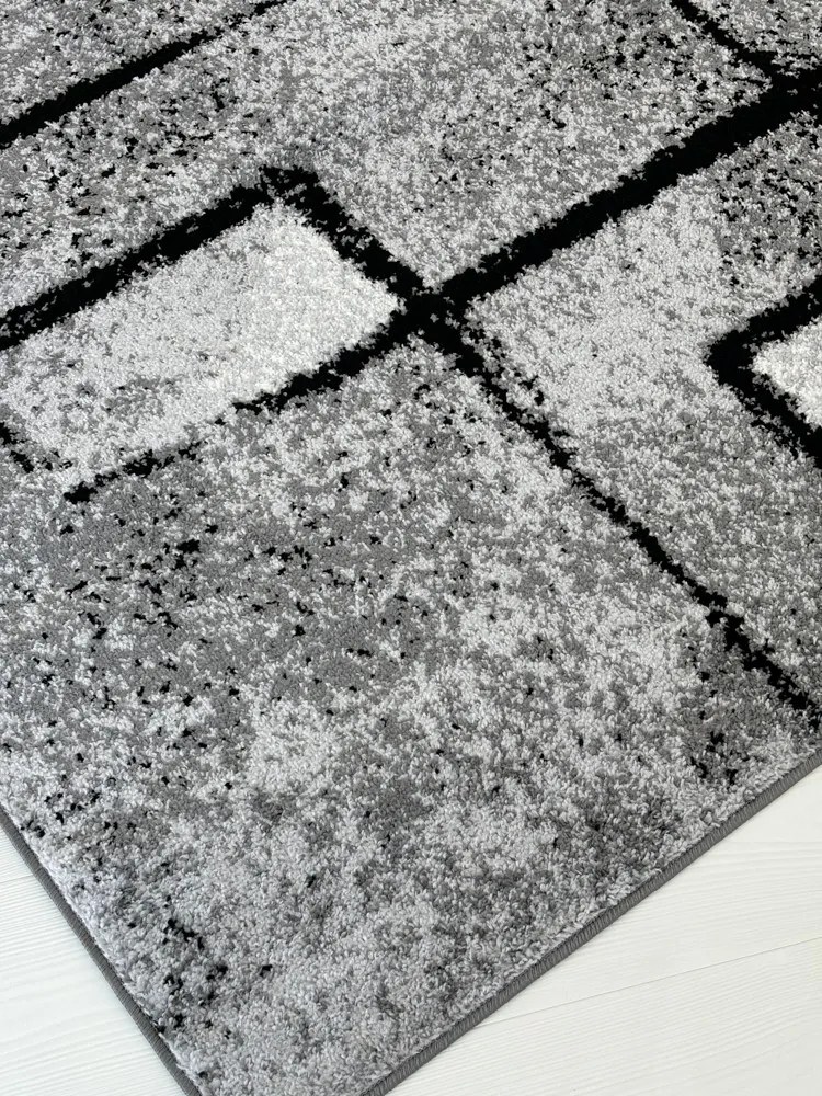 Nora 6035 szürke modern szőnyeg 160x230 cm