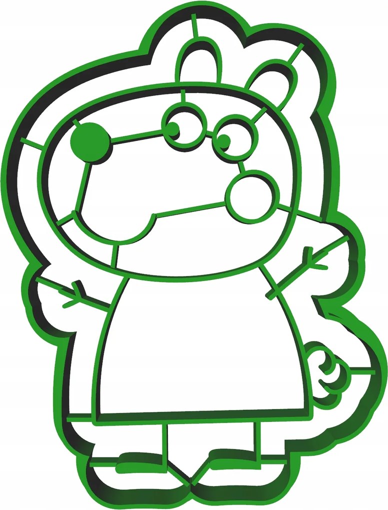 Forma Lyukasztó Keksz- és Mézeskalácsvágó Peppa Malac Suzy Bárány