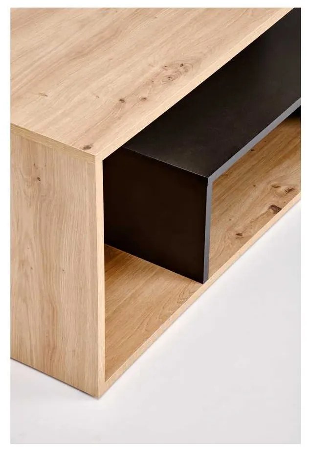 Bardia dohányzóasztal, artisan tölgy / fekete
