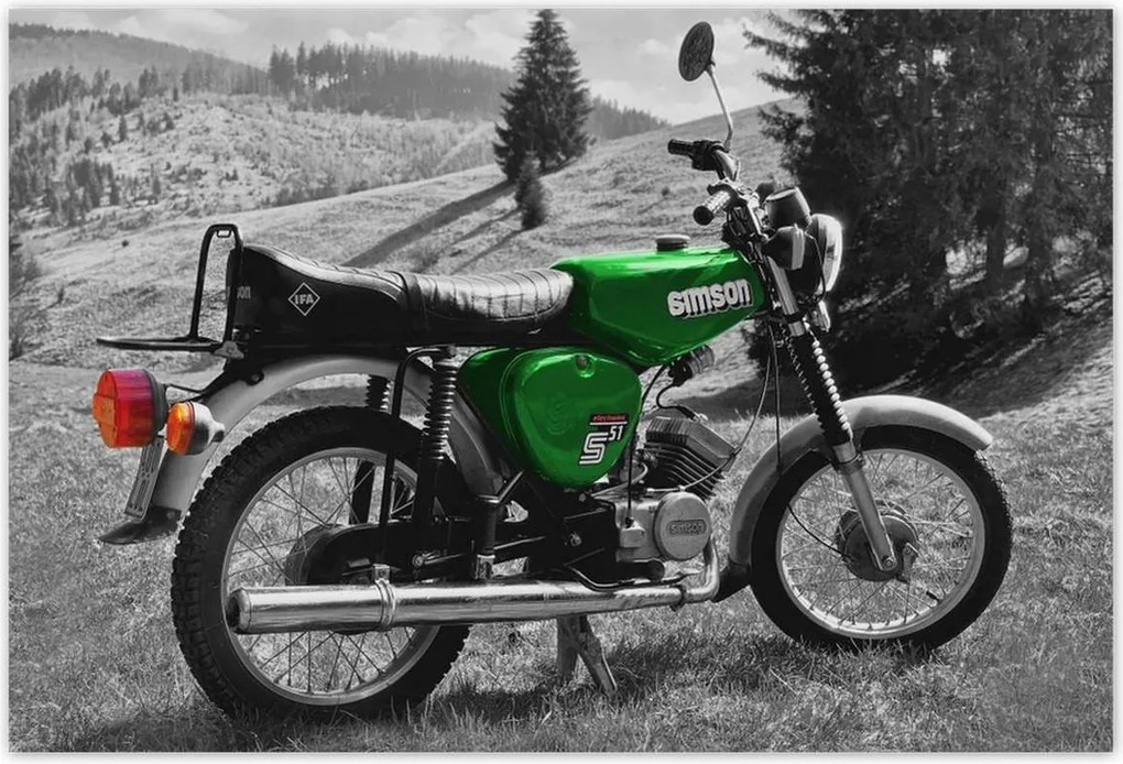 Fotótapéta 104x70 Zöld Simson S51 E