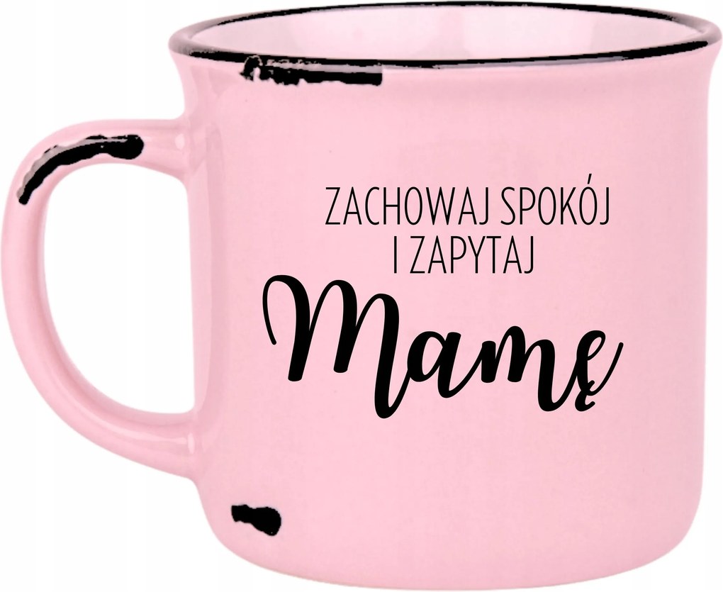 Bögre Rózsaszín Retro Nt Vicces Anyák Napja Maradj Nyugodt Kérdezd Meg Anyát