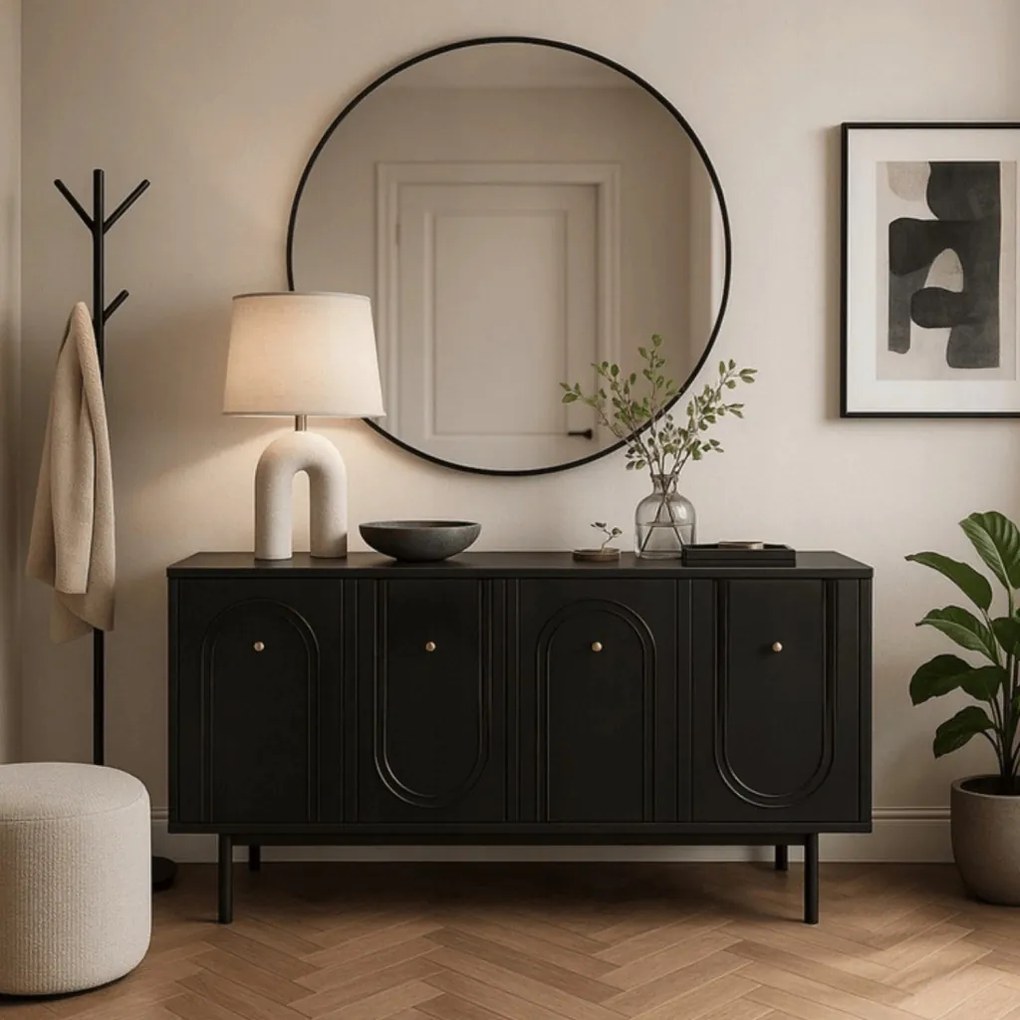 Komoda MARLEN 155 cm Czarna