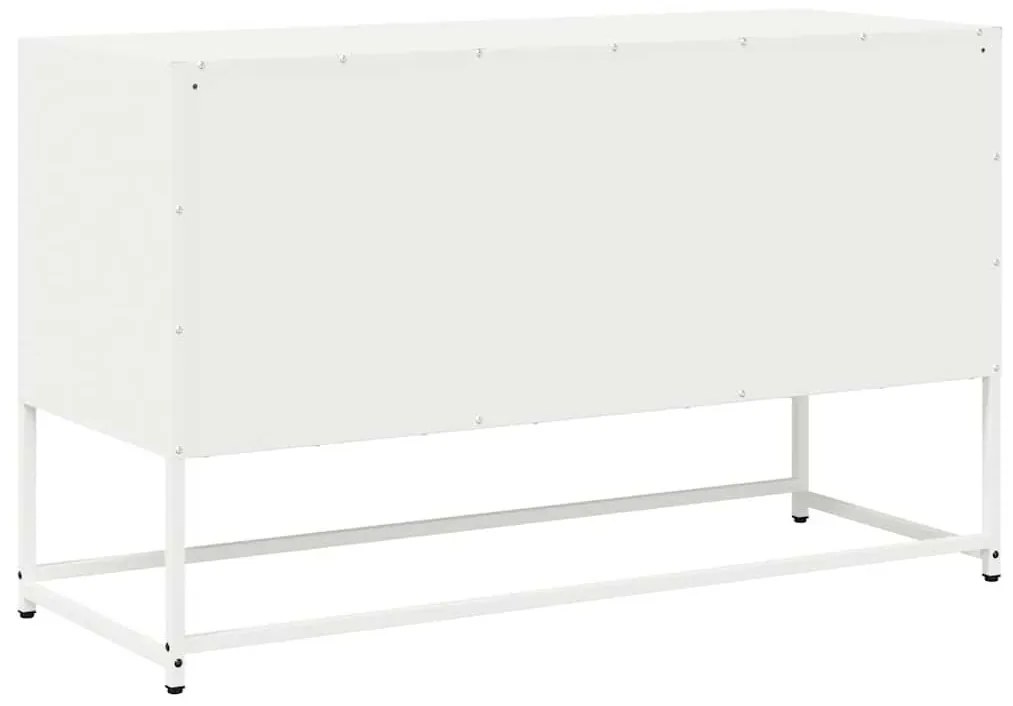 fehér hidegen hengerelt acél TV-szekrény 100,5x39x60,5 cm