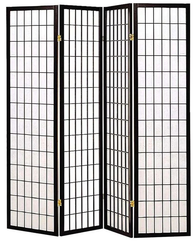 4 paneles térelválasztó paraván-japán stílusú
