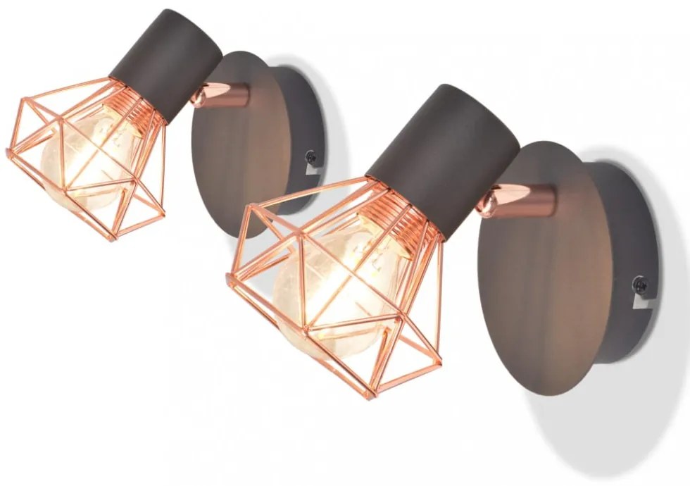 2 db fali lámpa 2 db 8 W-os LED izzóval