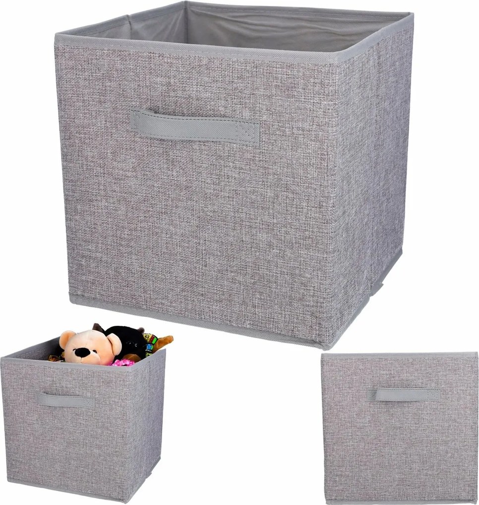 Textil tárolódoboz, 30 x 30 x 30 cm