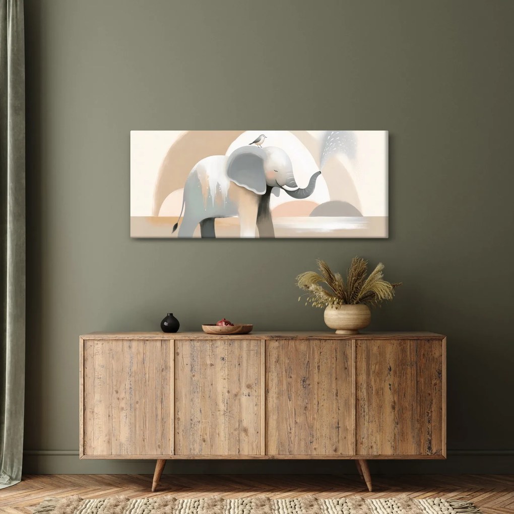 Kép - Elefánt pasztell színekben (120x50 cm)