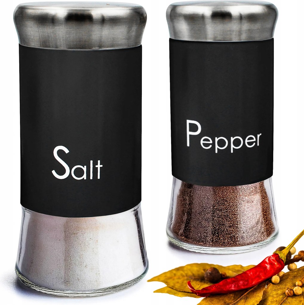 Só- És Borsszóró Szett 2x150ml Sótartály Bors Szett