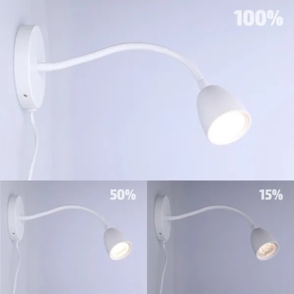 Solight WO54-W - LED falikar, állítható fényerő, 4W, 230V
