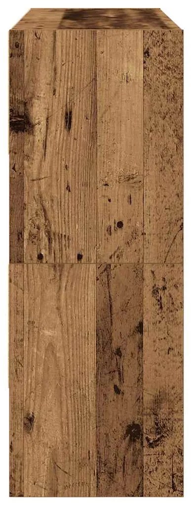 cipőtartók 2 db egymásra rakható régi fa 89,5x30x40 cm