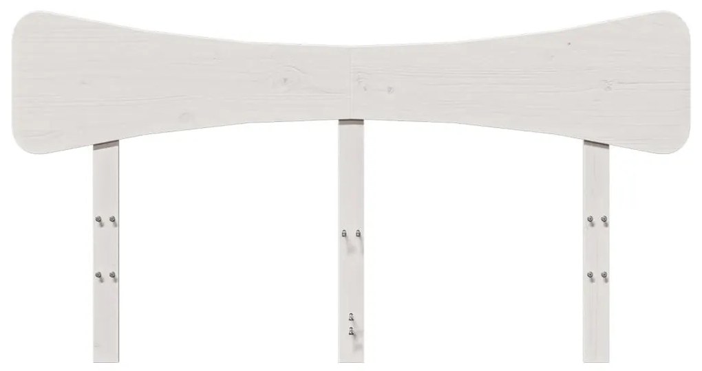 fehér tömör fenyőfa fejtámla 150 cm