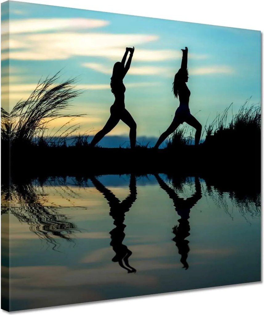 Vászonkép 30x30 Reggeli jóga