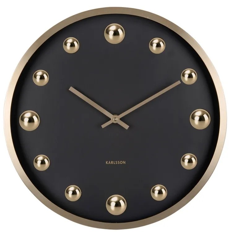 Karlsson 5971BK design falióra fekete, 35 cm átmérővel