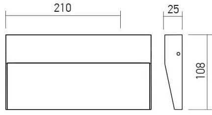 Redo 90481 - LED Kültéri fali lámpa LANDER LED/6W/230V IP54 antracit