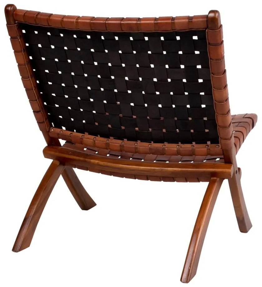 Montana összecsukható szék teakfából és bőrből - House Nordic