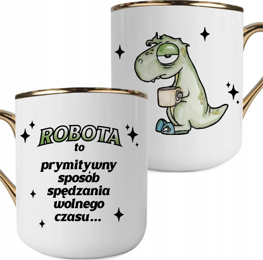 A Fehér-arany Robot Bögre Egy Primitív Módja A Szabadidő Eltöltésének