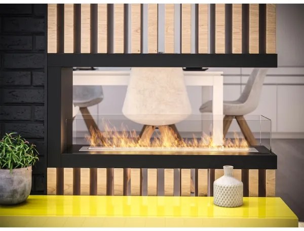 InFire - Sarok BIO kandalló 100x50 cm 3kW kétoldalú