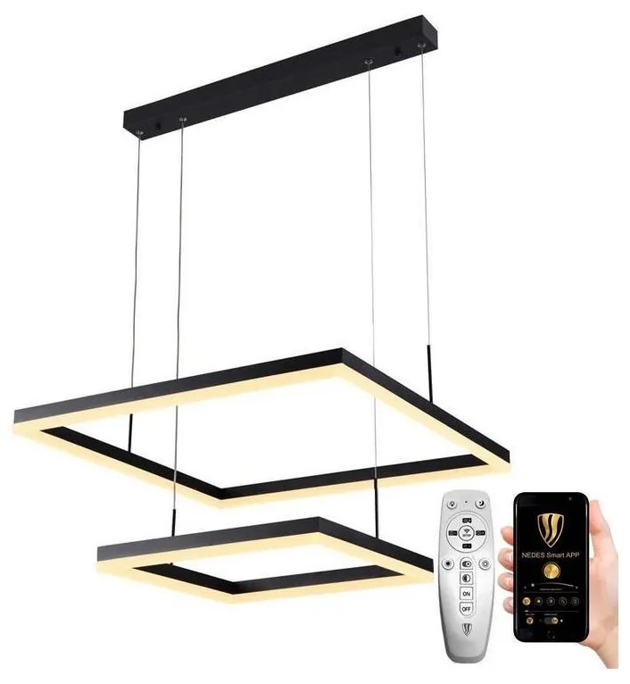 NEDES LED Dimmelhető csillár zsinóron LED/90W/230V 3000-6500K + távirányító ND3470
