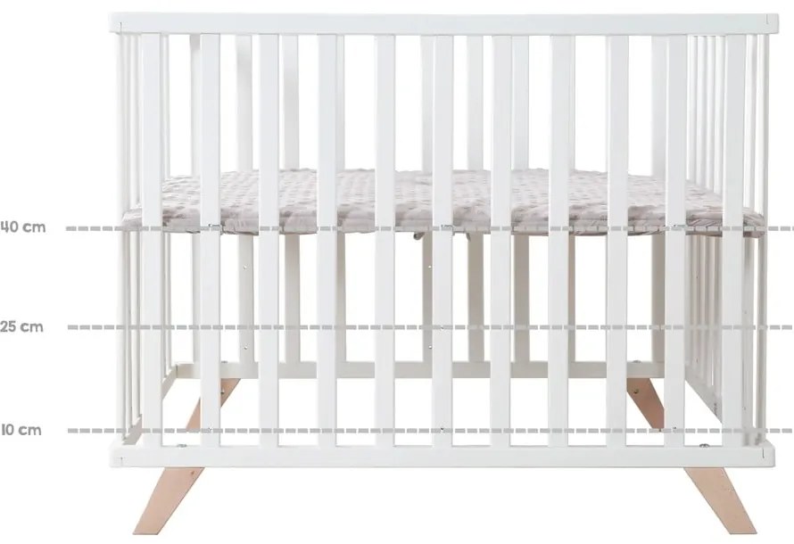 Fehér bükkfa járóka 75x100 cm Lil Planet – Roba