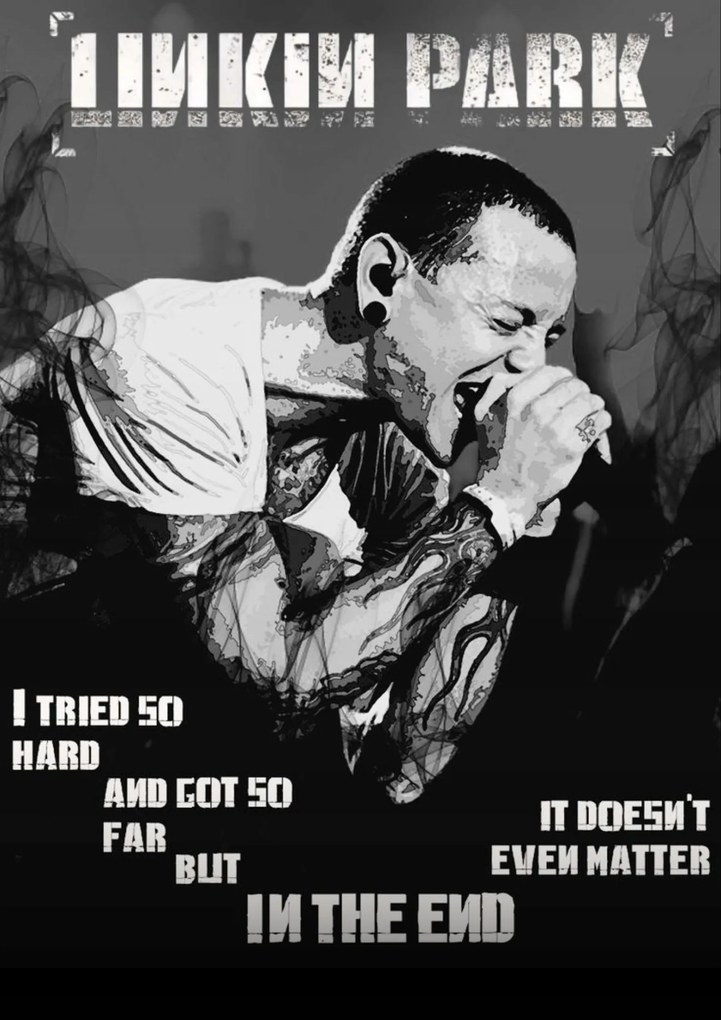 Poszter 21x30 cm Linkin Park zenekar rajongói ajándék